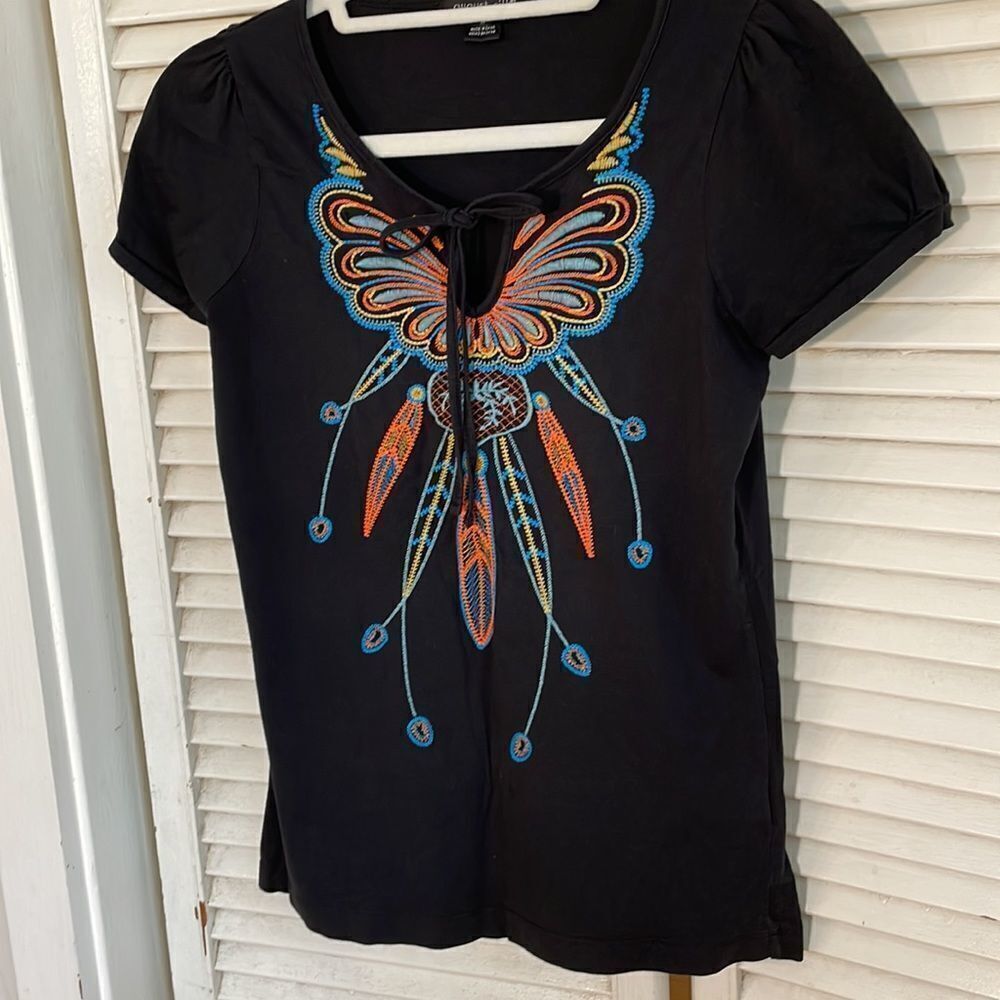 August Silk Embroidered Top - Picture 2 of 13